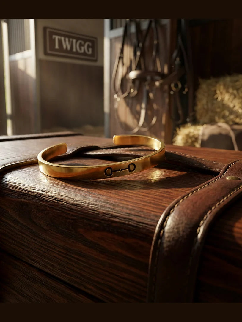 Cuff Bit Logo Bracelet