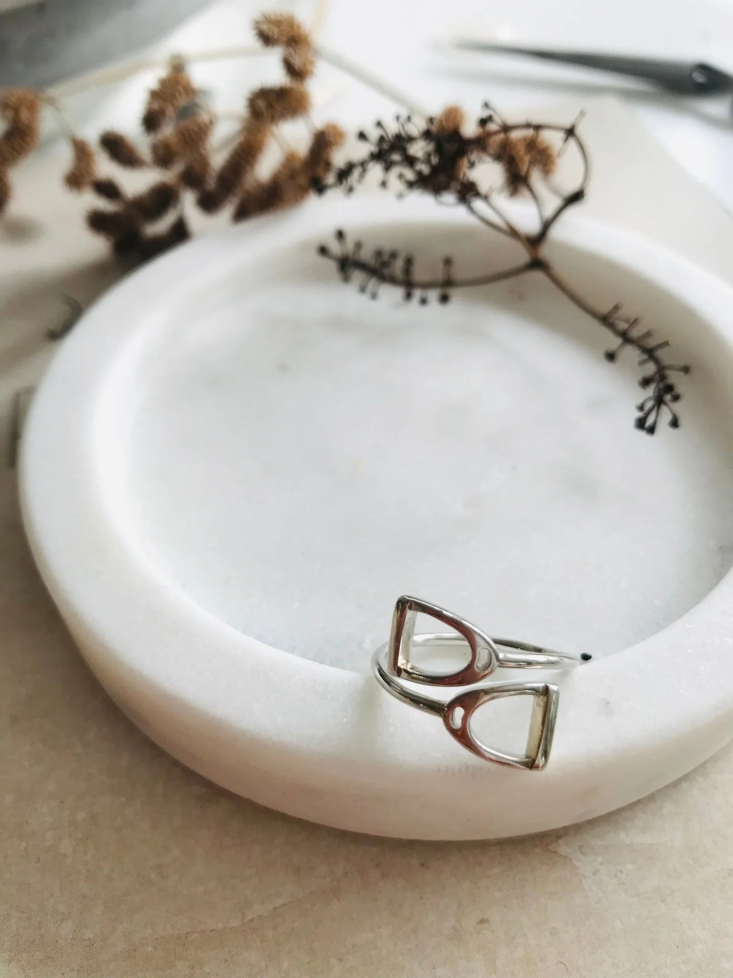 Stirling Silver Stirrup Ring