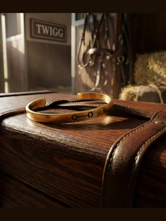 Cuff Bit Logo Bracelet