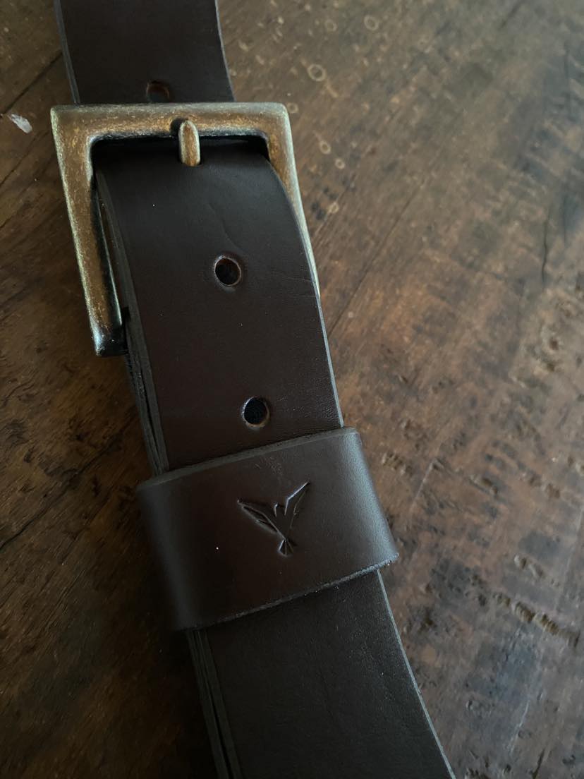 Luxury Italian Leather Belt Men's 42mm
