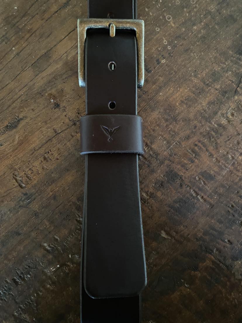 Luxury Italian Leather Belt Men's 42mm