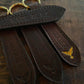 Whisky leather with plain embossed font 