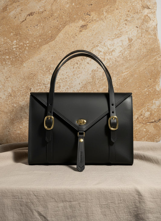 Havana NZ leather on brass hardware 