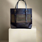 Havana NZ leather with forest greed tweed on silver hardware 
