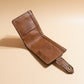 New Zealand leather wallet. Inside view. 