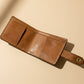New Zealand leather wallet. Tan. Inside view. 