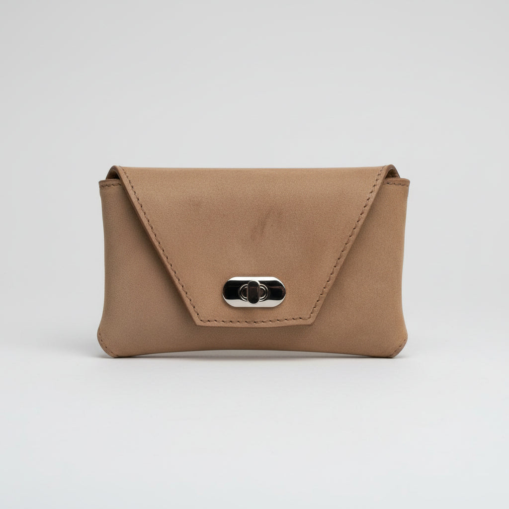 Fawn NZ Leather with Silver Hardware belt bag. 