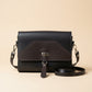 Havana NZ leather Alder shoulder bag with Silver hardware. 