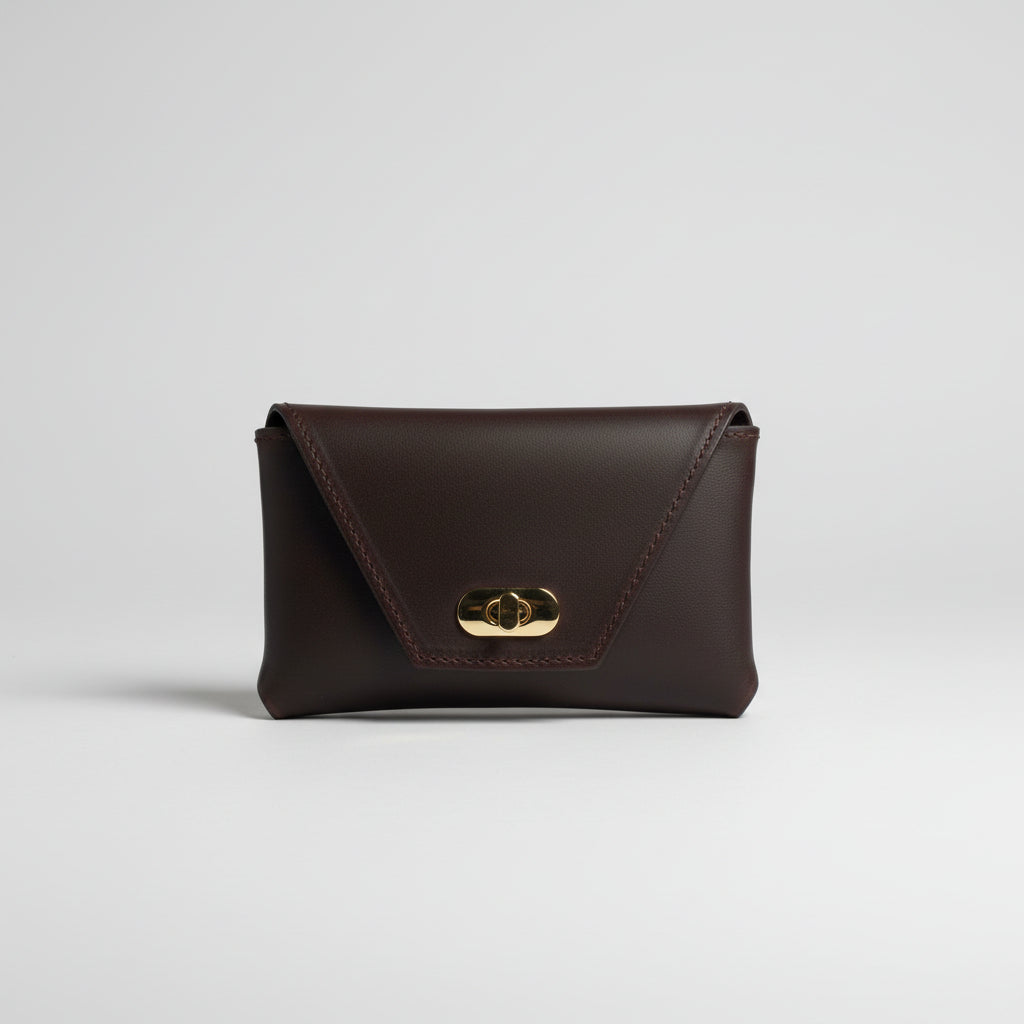 Havana NZ Leather with Gold Hardware belt bag. 