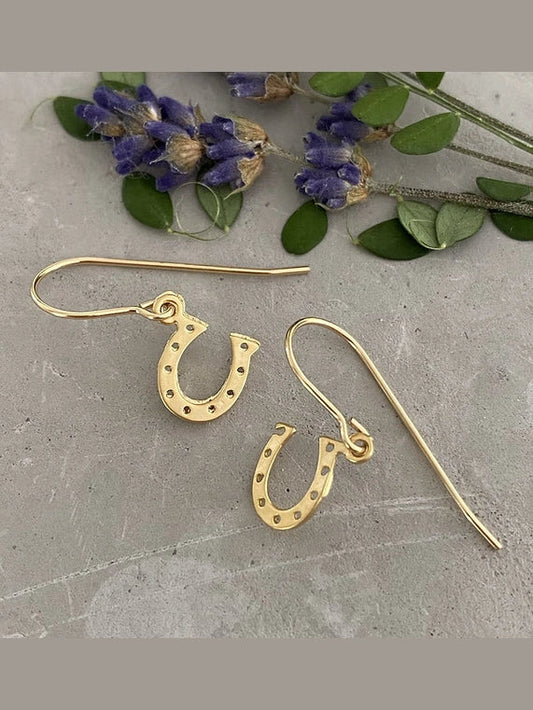 Horseshoe Drop Earrings