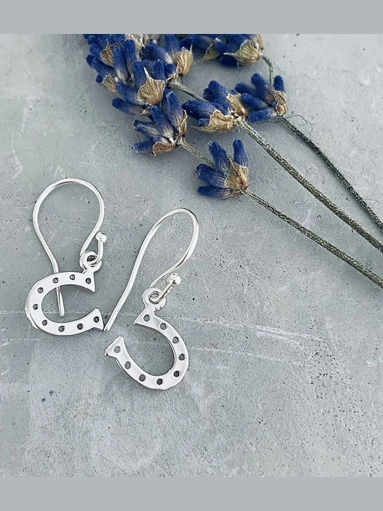 Horseshoe Drop Earrings