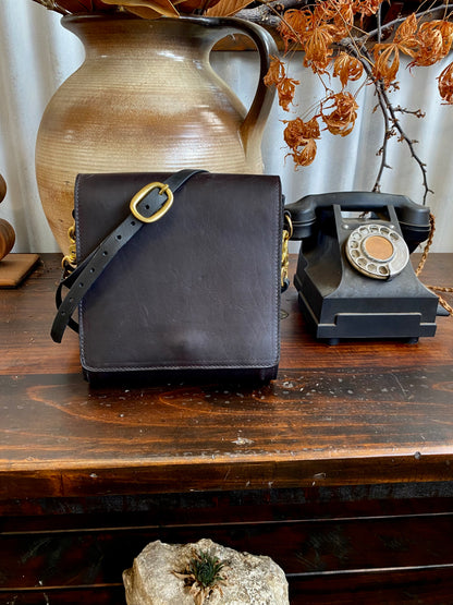 Havana NZ leather on brass hardware 