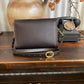 Back view havana NZ leather with gold hardware