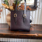 Havana NZ leather with gold hardware back view 