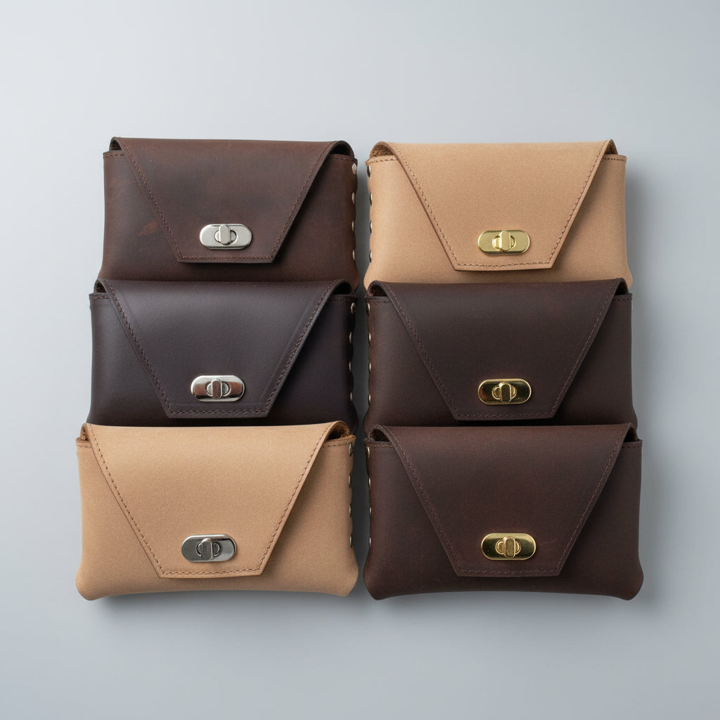 NZ leather belt bag. Fawn, Walnut and Havana.