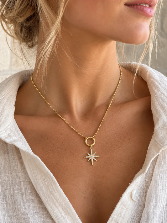 Star Spring Clasp Necklace