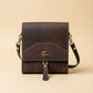 Walnut NZ leather Duchess Day tripper with gold hardware. 